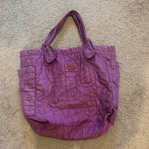 Marc by Marc Jacobs Purple Quilted Tote Bag